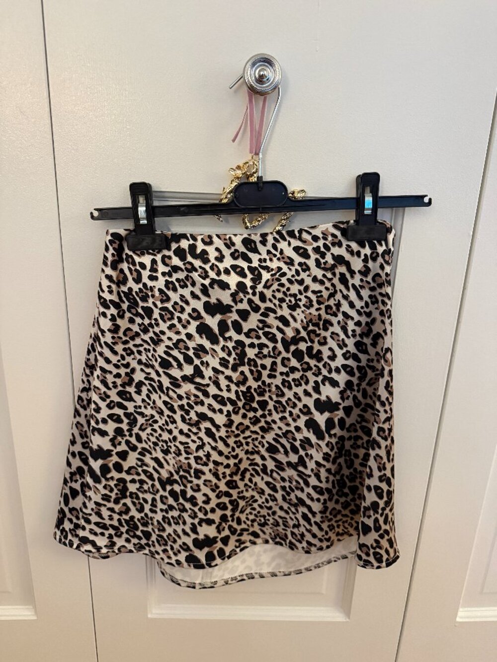 Princess Polly Cheetah Silk Miniskirt